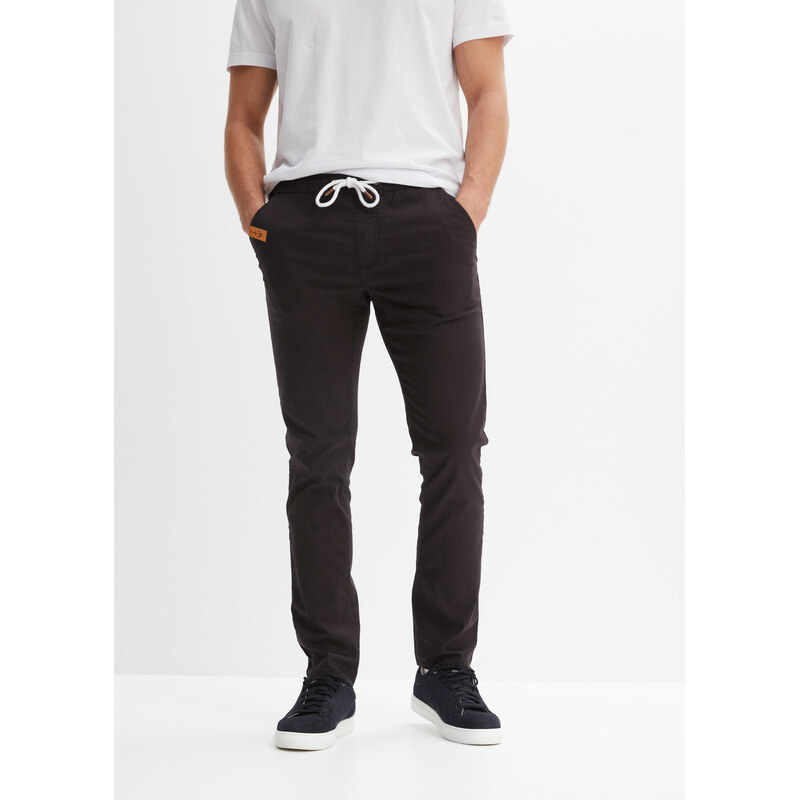 bonprix Strečové kalhoty Regular Fit bez zapínání, Straight