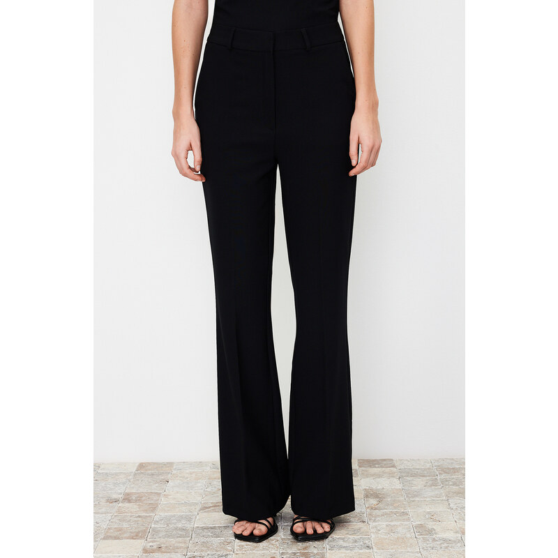 Trendyol Black Bootcut/High Cuff Woven Trousers