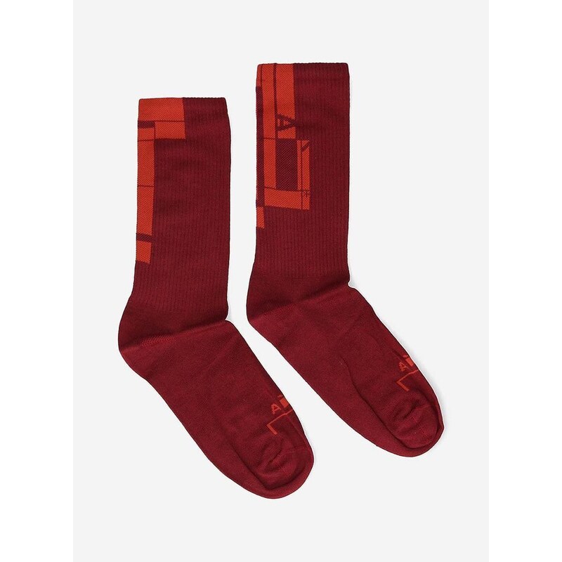 Ponožky A-COLD-WALL* Block Bracket červená barva, ACWMSK029-GARNET