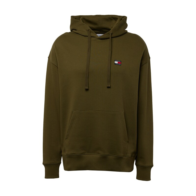 Tommy Jeans Mikina námořnická modř / olivová / červená / bílá