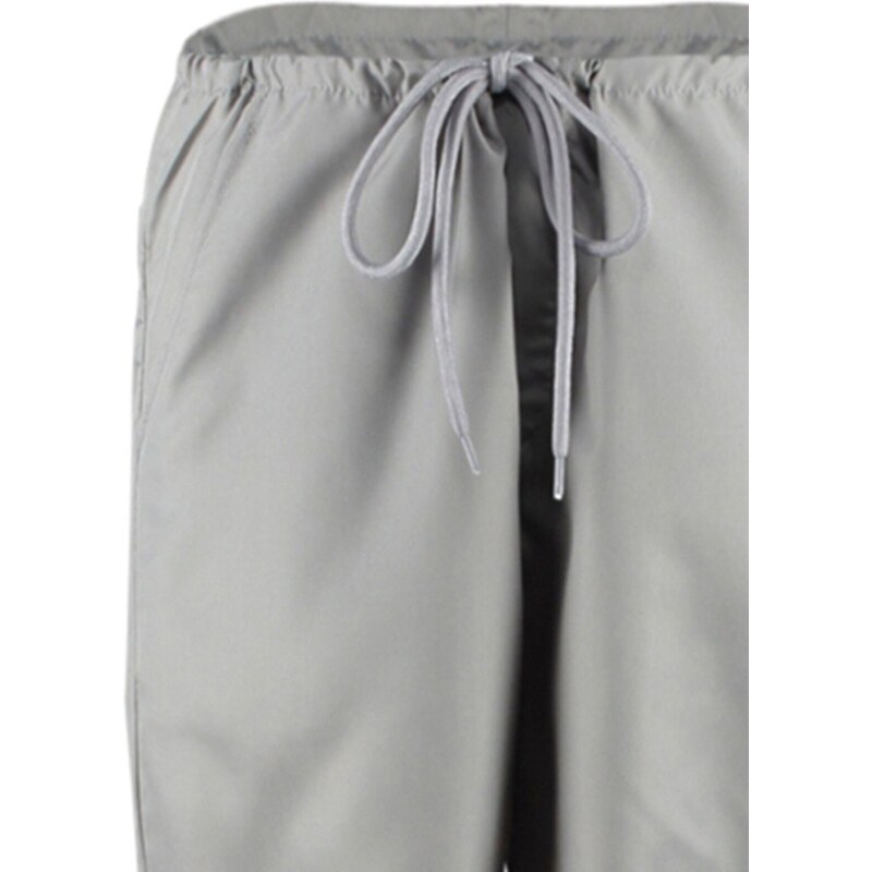 Trendyol šedé tkané padákové tkané kalhoty s vysokým pasem
