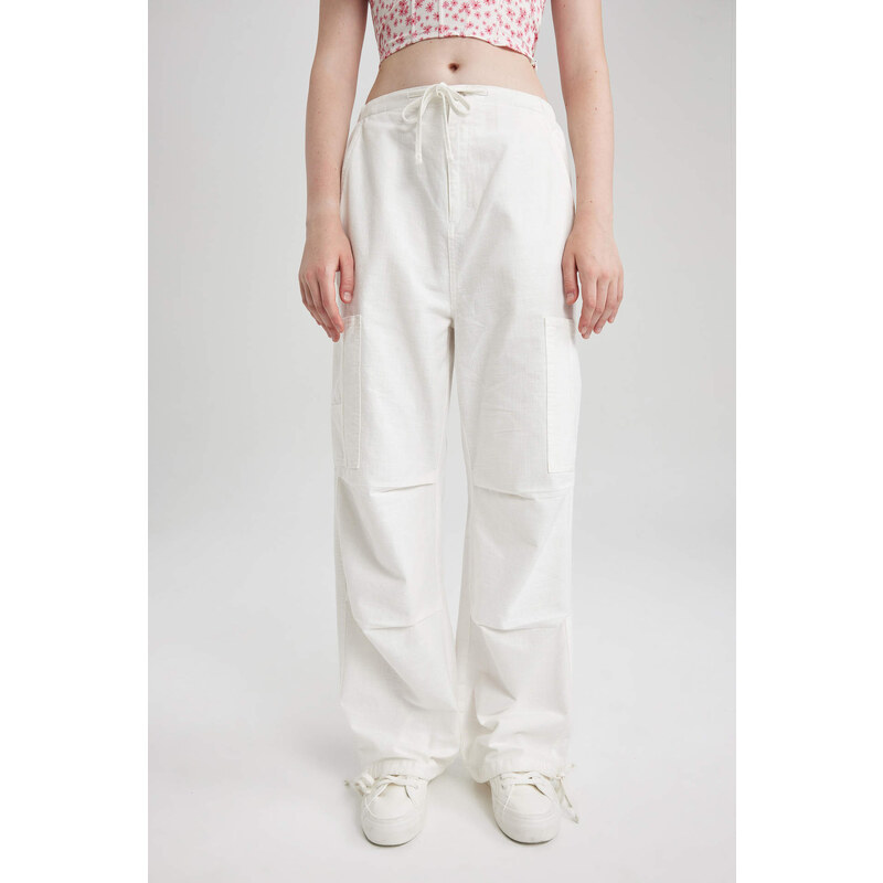 DEFACTO Cool Parachute Gabardine Cotton Pants