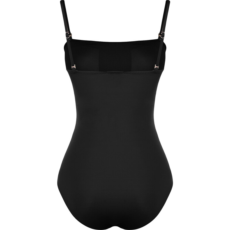 Trendyol Black Strapless Recovery Regular Swimsuit