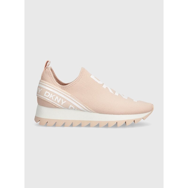 Sneakers boty Dkny ABBI růžová barva, K1421737