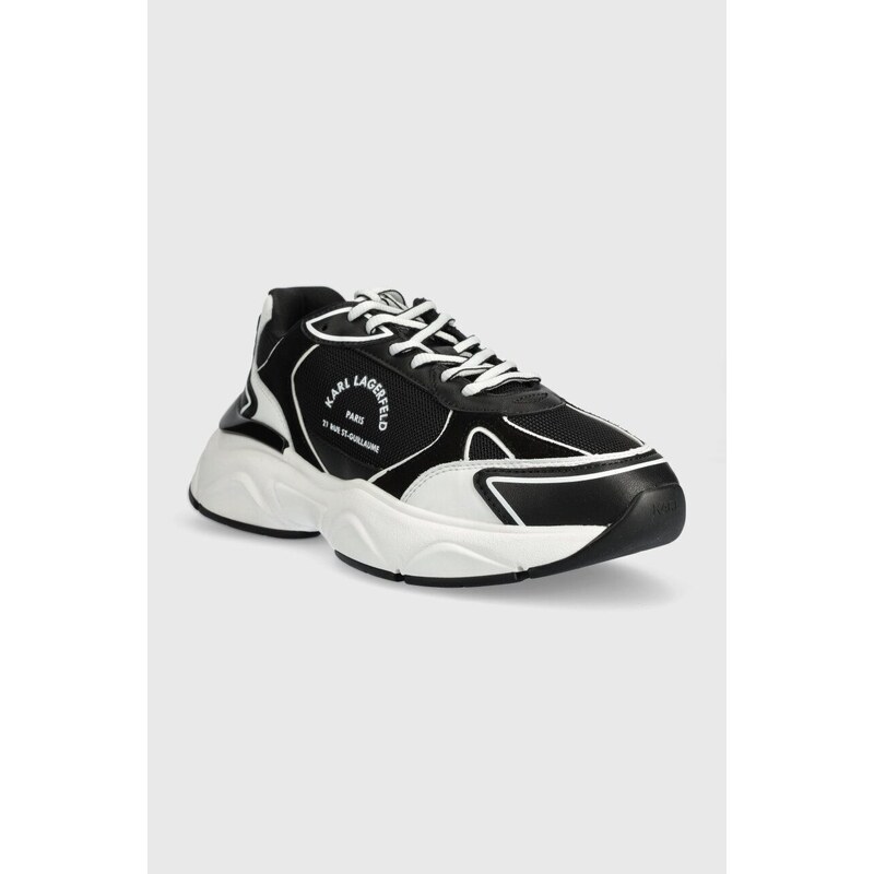 Sneakers boty Karl Lagerfeld KOMET černá barva, KL56538
