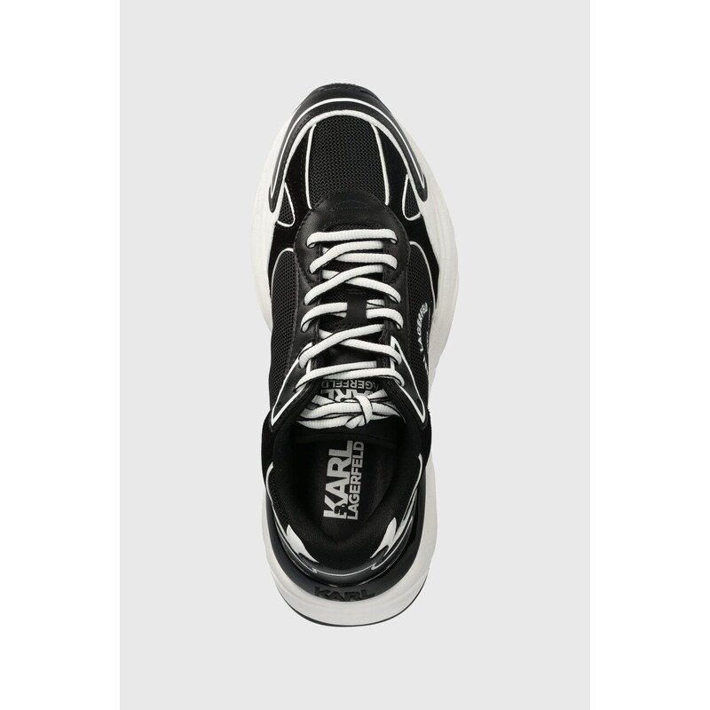 Sneakers boty Karl Lagerfeld KOMET černá barva, KL56538