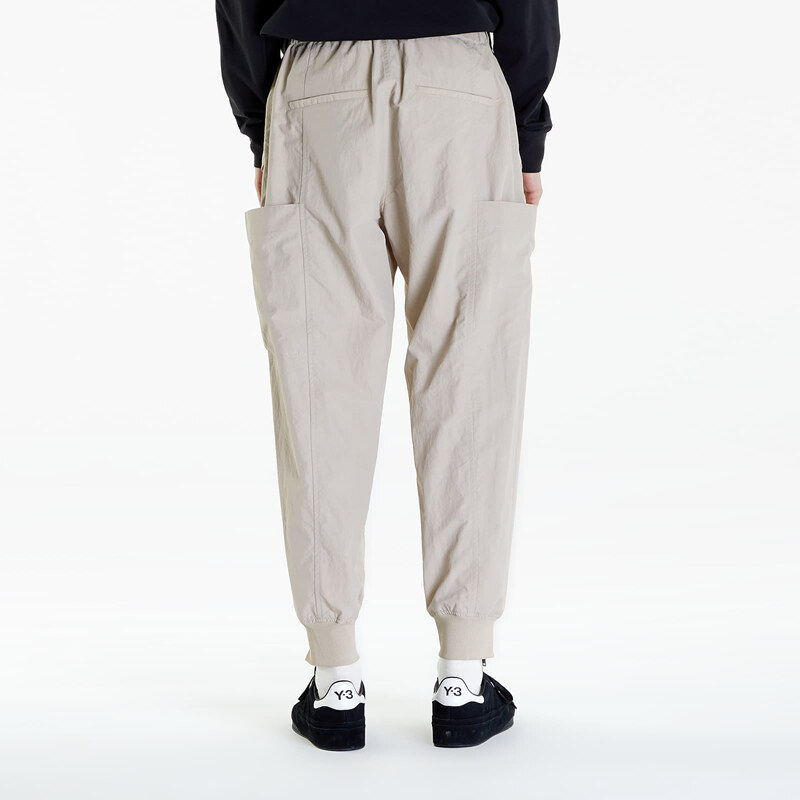 Pánské plátěné kalhoty Y-3 Crinkle Nylon Cuffed Pants Clay Brown