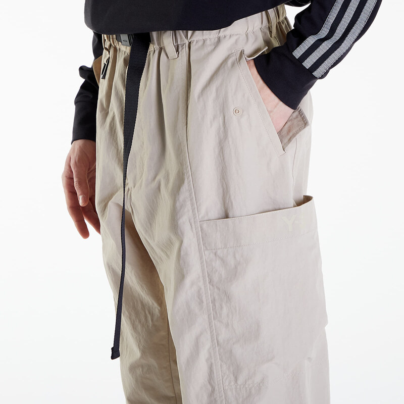 Pánské plátěné kalhoty Y-3 Crinkle Nylon Cuffed Pants Clay Brown