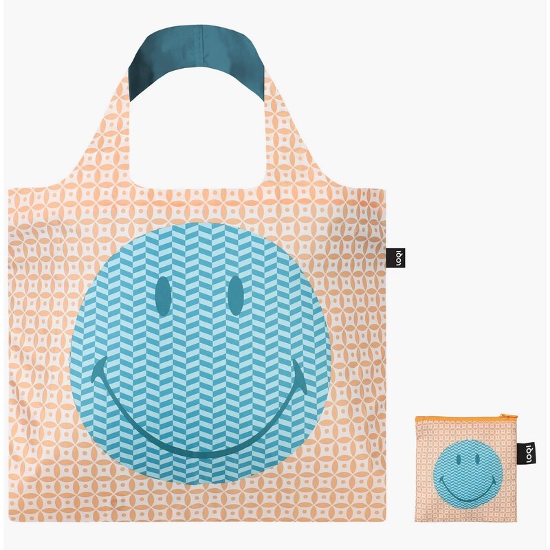 Skládací nákupní taška LOQI SMILEY Geometric