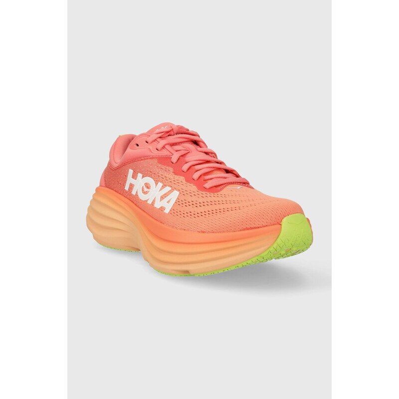 Běžecké boty Hoka Bondi 8 oranžová barva, 1127952