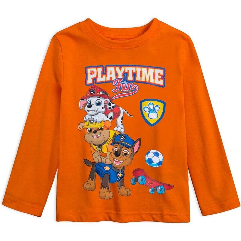 Chlapecké tričko PAW PATROL PLAYTIME oranžové