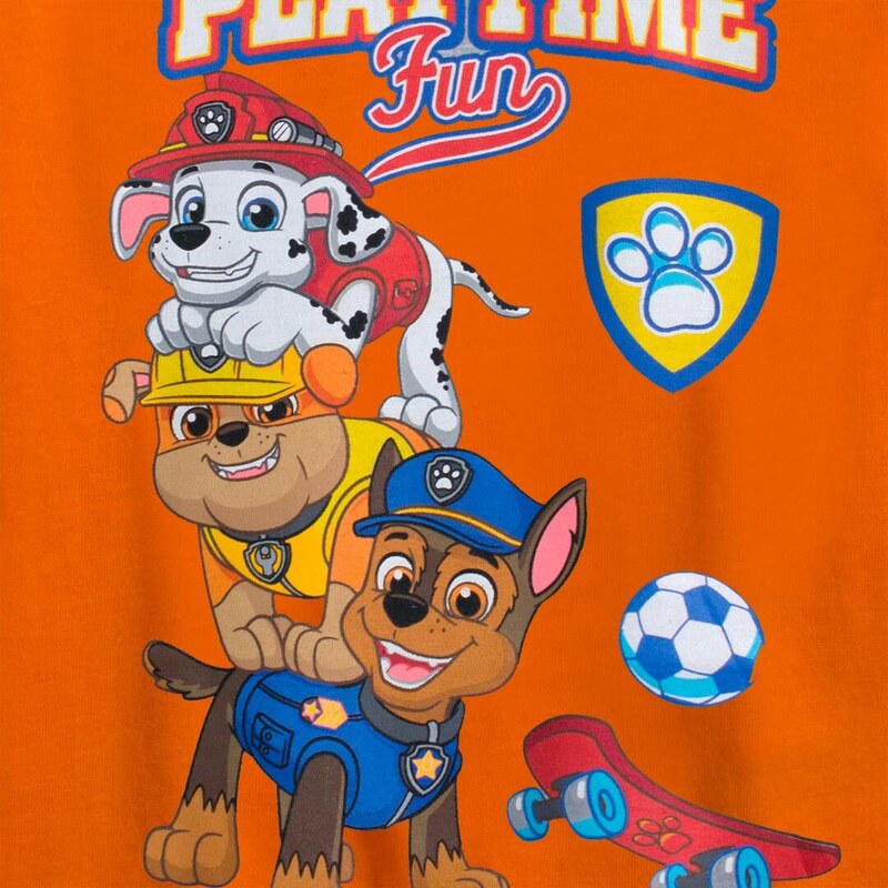 Chlapecké tričko PAW PATROL PLAYTIME oranžové