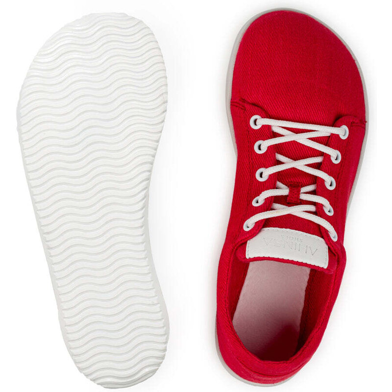 Ahinsa shoes Dámské barefoot tenisky Vida Hemp Red