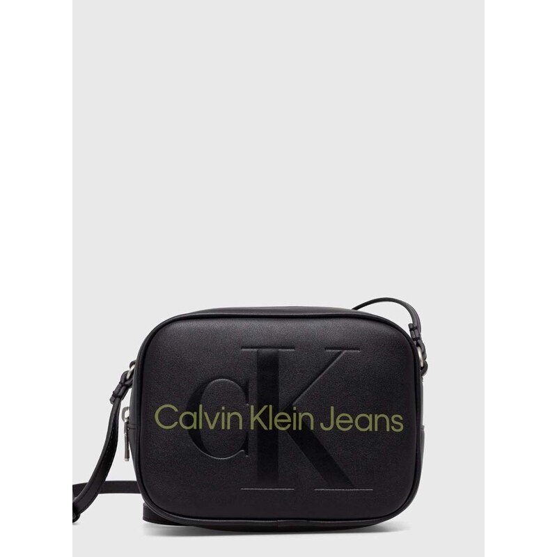 Kabelka Calvin Klein Jeans černá barva