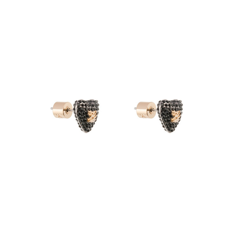 NÁUŠNICE KARL LAGERFELD K/HEART STUDS PAVE