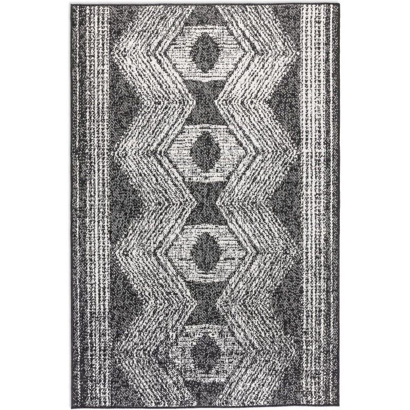 ELLE Decoration koberce Kusový koberec Gemini 106009 Black z kolekce Elle – na ven i na doma - 80x150 cm