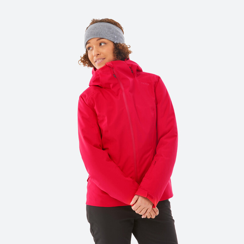 WEDZE Dámská hřejivá lyžařská bunda 500 červená