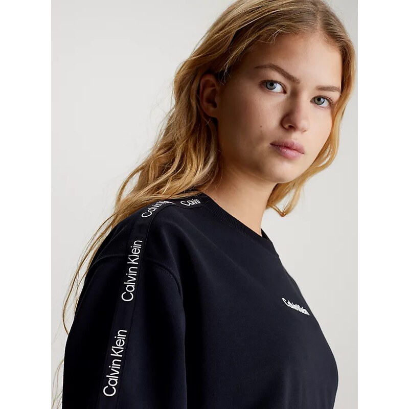 Calvin Klein PW - Pullover (Cropped) BLACK