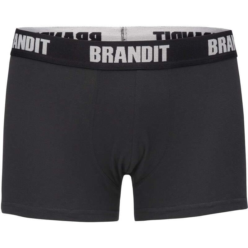 Brandit Boxerky Logo 2er Pack černo/černé