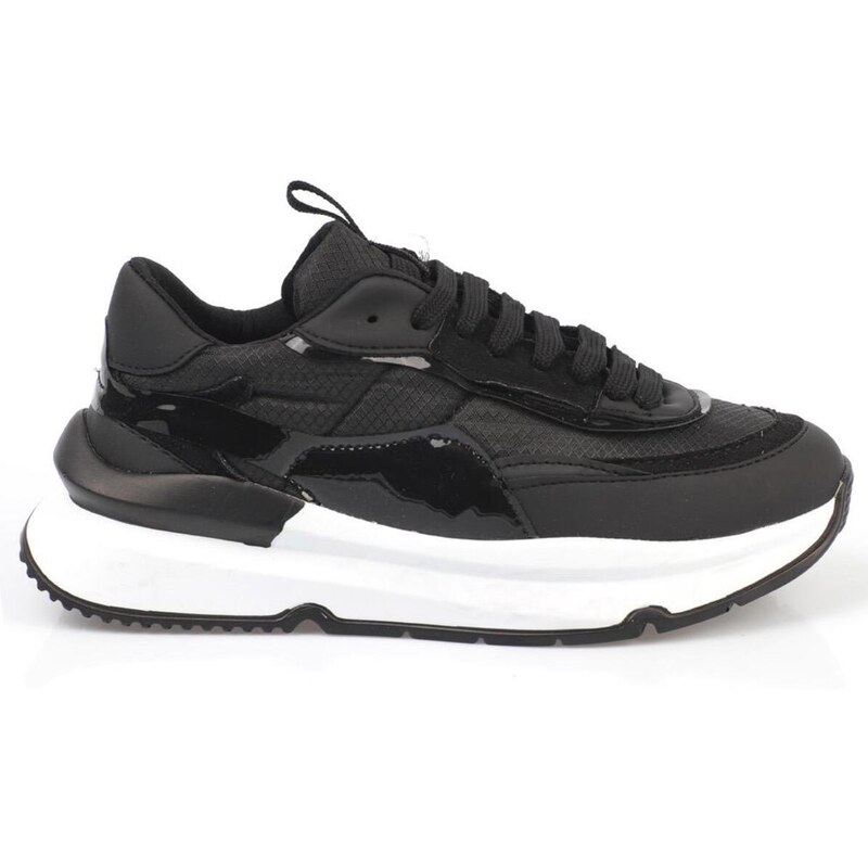 Capone Outfitters Capone Round Toe Women's Black Double Laced Sneakers