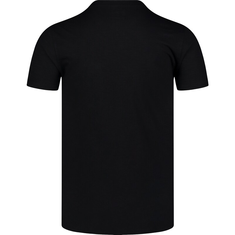 Nordblanc Černé pánské bavlněné tričko SACHET