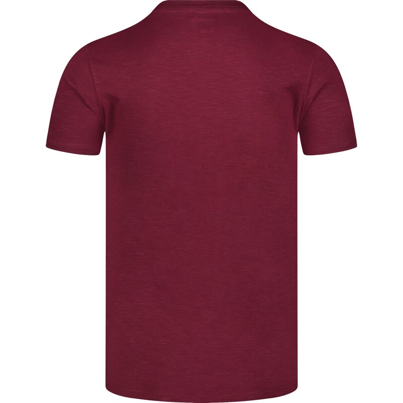 Nordblanc Vínové pánské bavlněné tričko SACHET
