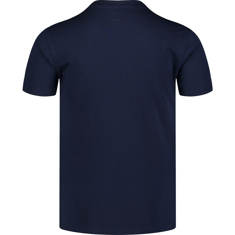 Nordblanc Modré pánské bavlněné tričko MOUNTAINS