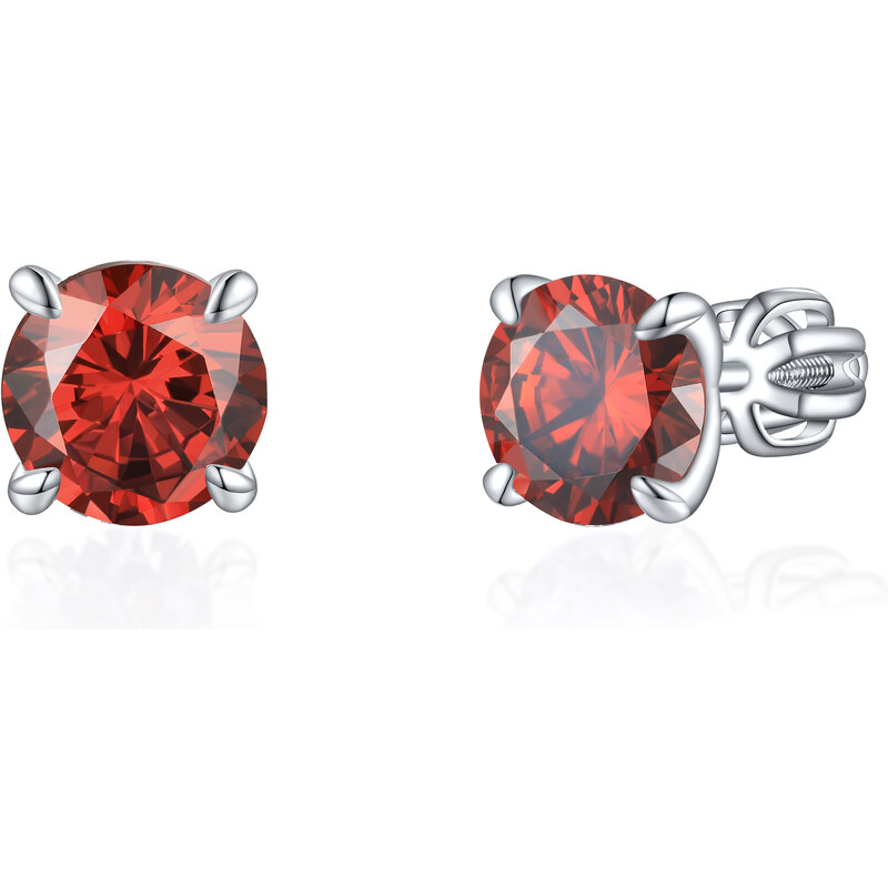 Olivie Stříbrné 7mm náušnice PIPPI RED 8364 89743433