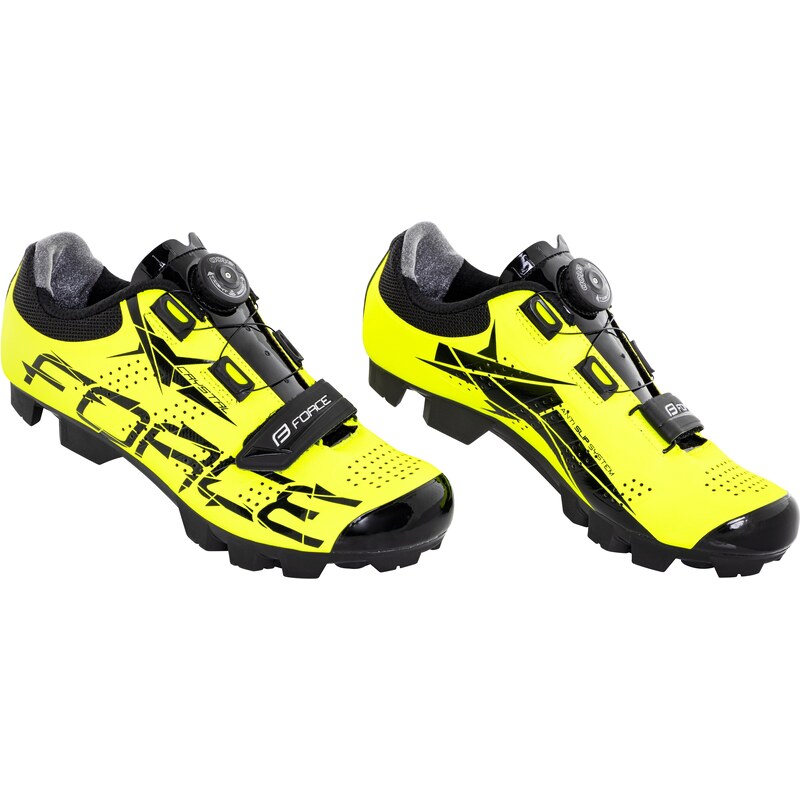 Tretry FORCE MTB CRYSTAL, fluo