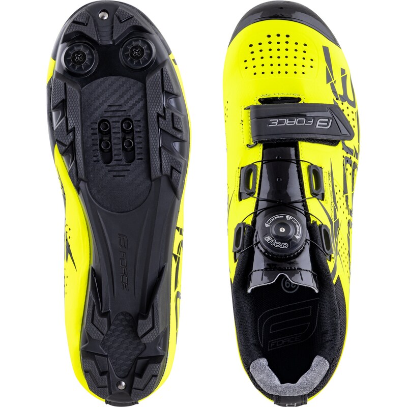 Tretry FORCE MTB CRYSTAL, fluo