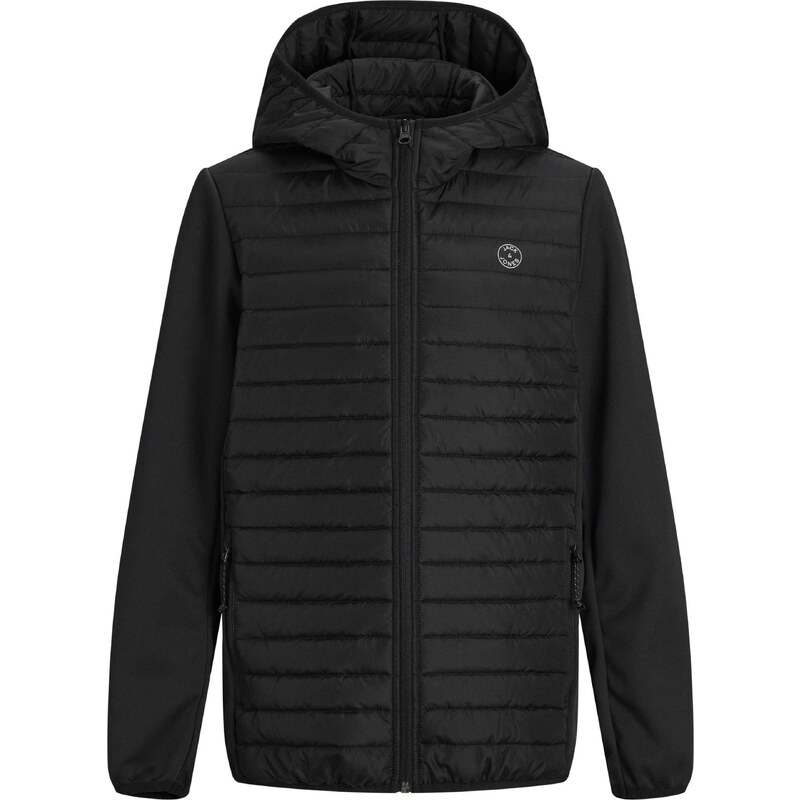 Jack & Jones Junior Přechodná bunda JJEMulti šedá / černá