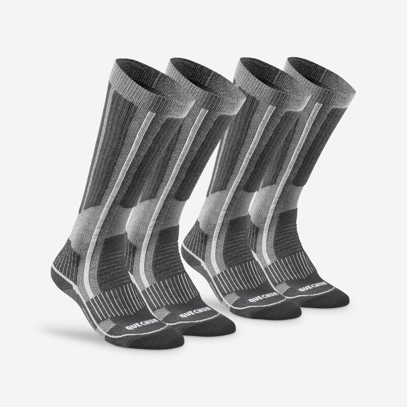 QUECHUA Turistické vysoké hřejivé ponožky SH 500 Mountain 2 páry