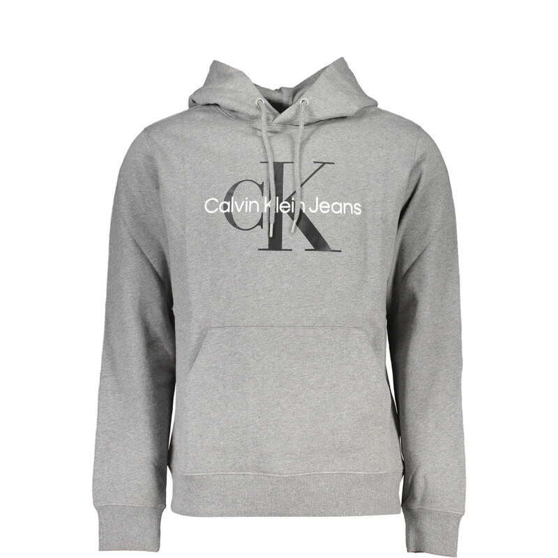 Pánská šedá mMikina Calvin Klein bez zipu