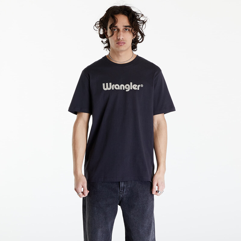 Pánské tričko Wrangler Logo Tee Black