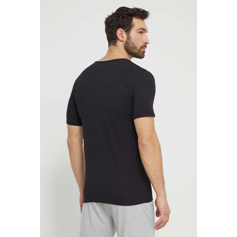 Tričko Tommy Hilfiger 3-pack černá barva