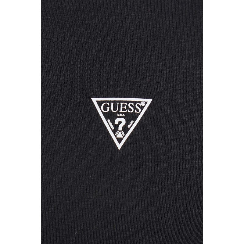 Tričko Guess CALEB 2-pack černá barva, s potiskem, U97G03 KCD31
