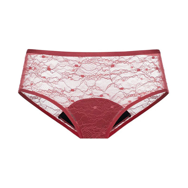 Menstruační kalhotky Dorina Eco Moon Hipster krajkové Red (DOR002R)