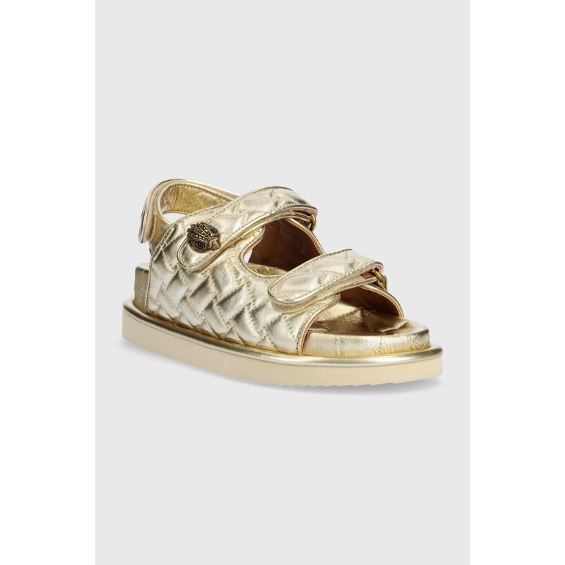 Kožené sandály Kurt Geiger London Orson dámské, zlatá barva, 3469661109