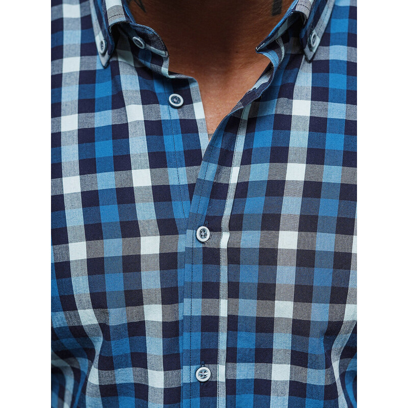 Pánská Košile Námořnická Modřá OZONEE O/V97