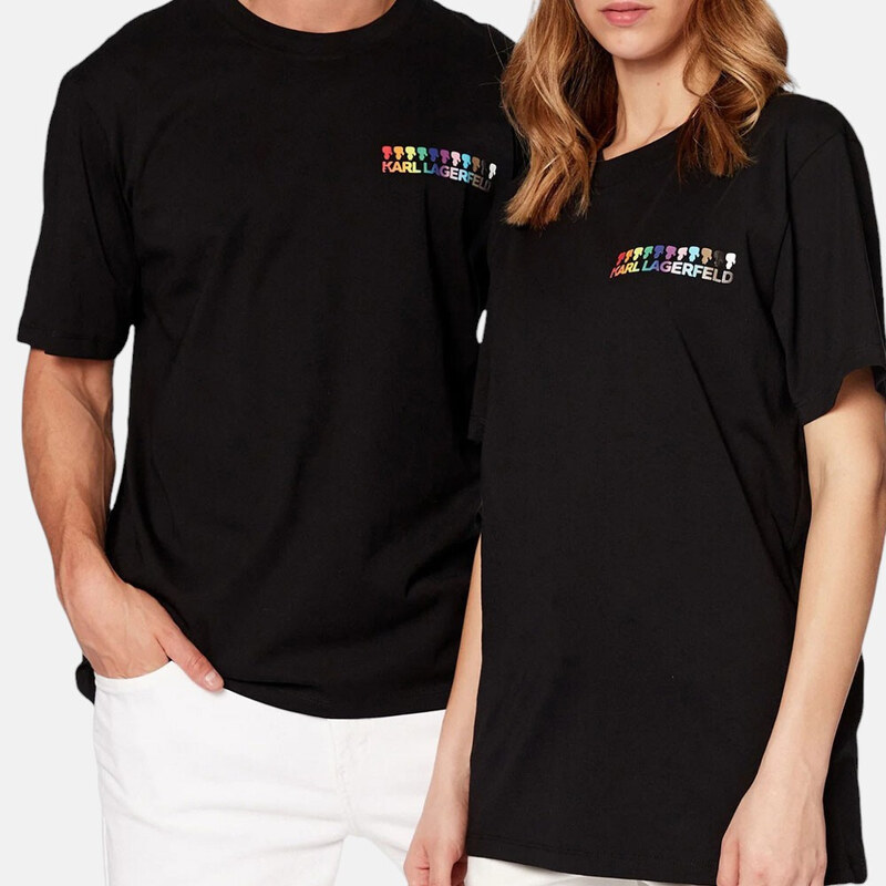 Unisex černé triko Karl Lagerfeld 55702