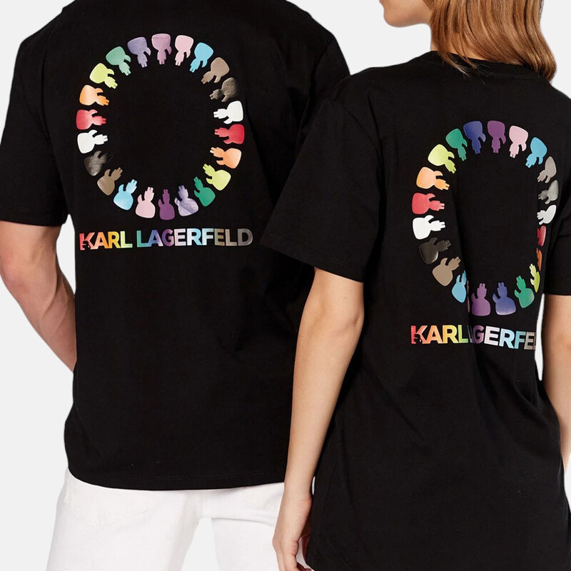 Unisex černé triko Karl Lagerfeld 55702