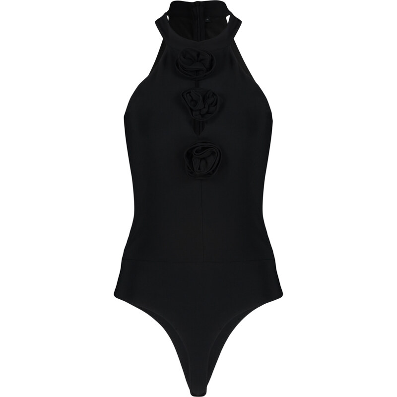 Trendyol Black Window/Cut Out Detailed Rose Accessory Body