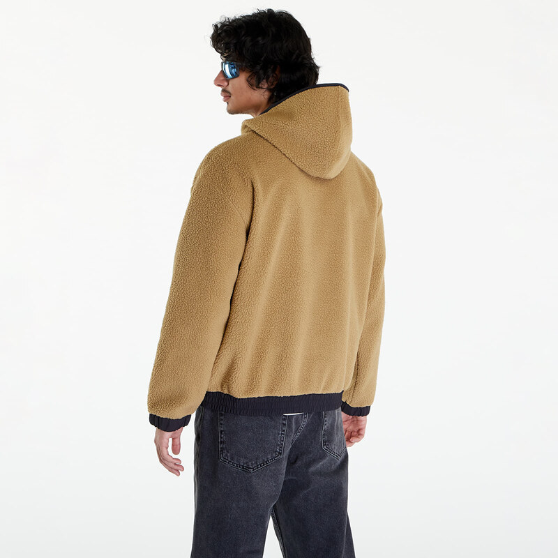 Pánská mikina Levi's Pop Hooded Sherpa Khaki