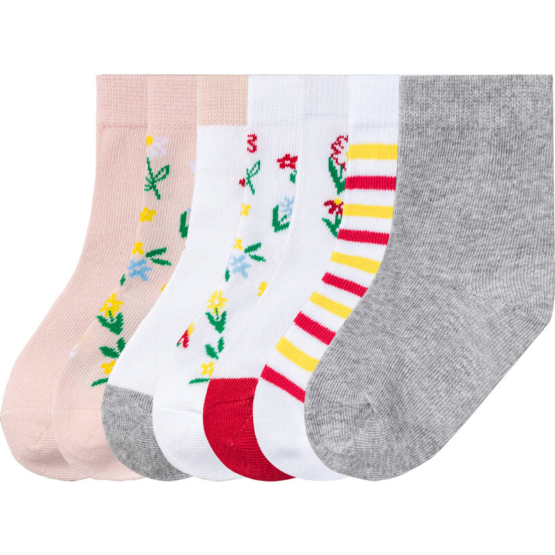 lupilu Dívčí nízké ponožky s BIO bavlnou7 párů