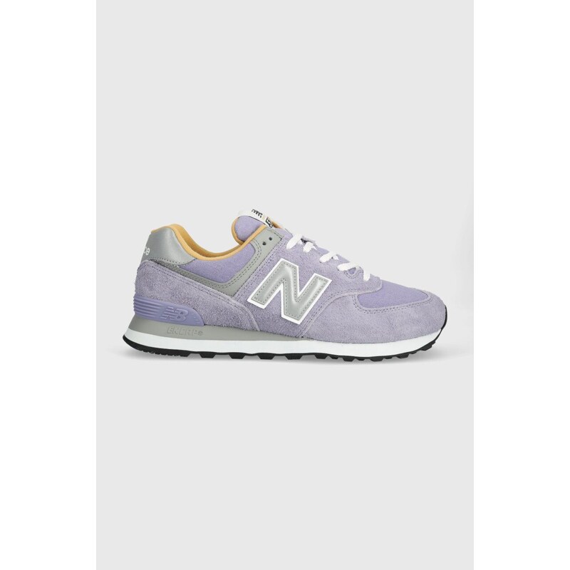 Sneakers boty New Balance 574 fialová barva, U574BGG