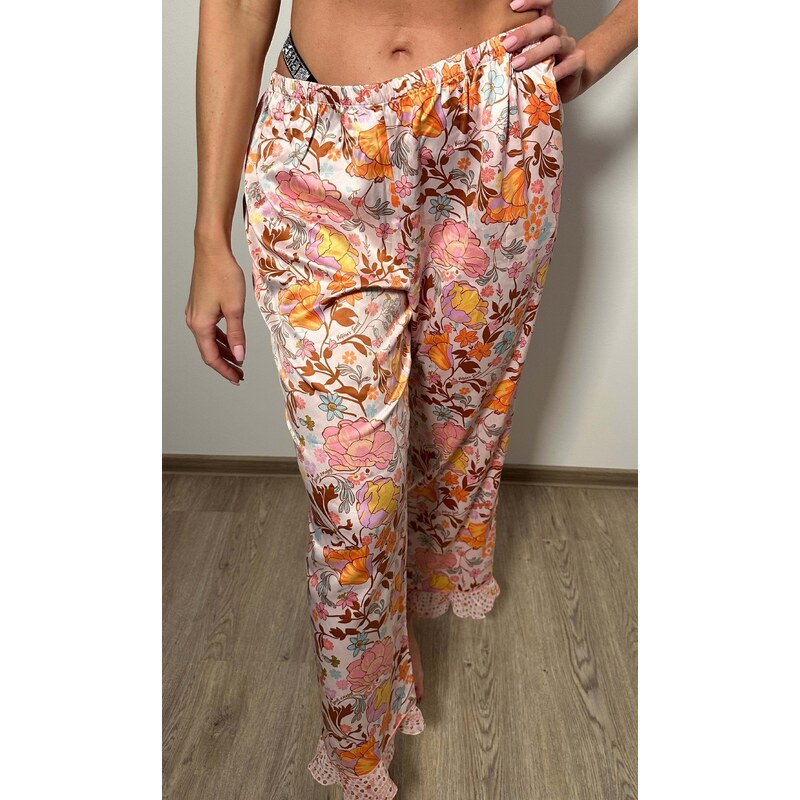 Victoria's Secret Pyžamové kalhoty Satin Floral