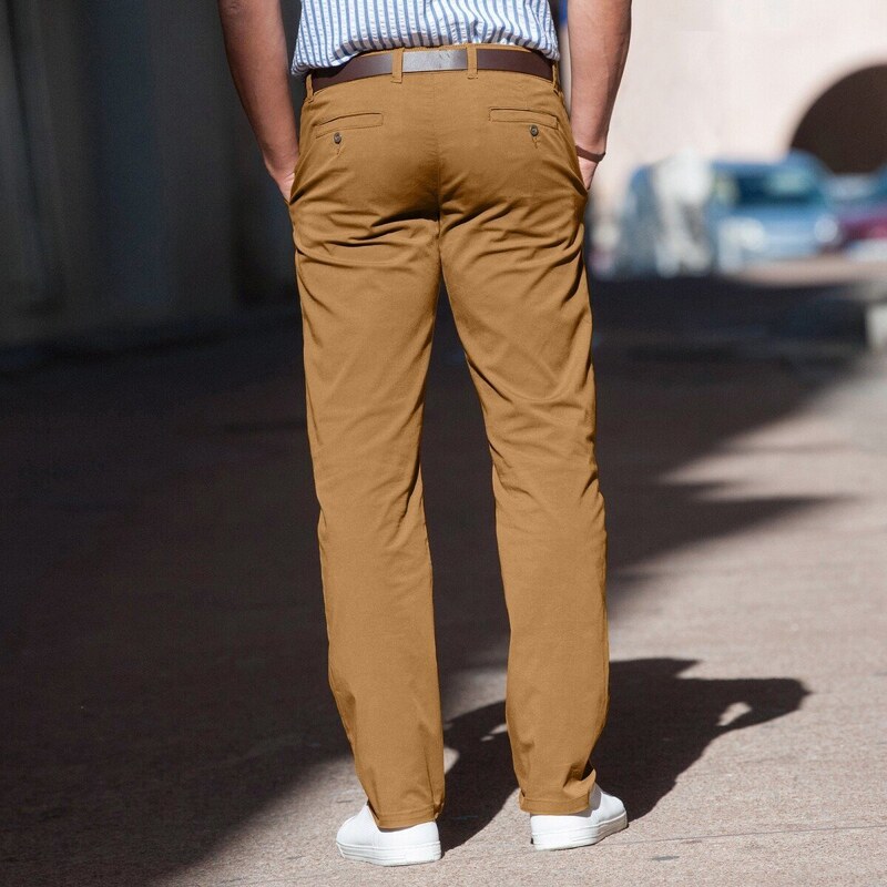 Blancheporte Chino jednobarevné kalhoty karamelová 40