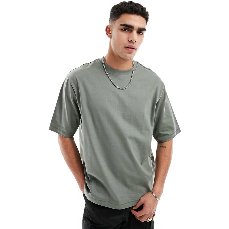 ONLY & SONS oversize t-shirt in sage grey