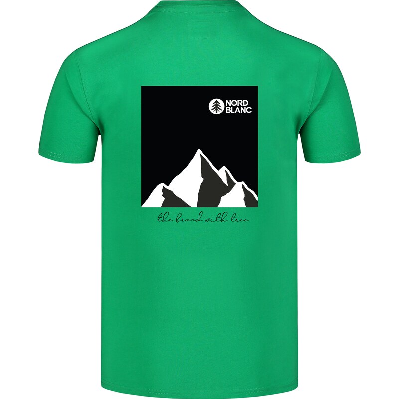 Nordblanc Zelené pánské bavlněné tričko OPPOSITION