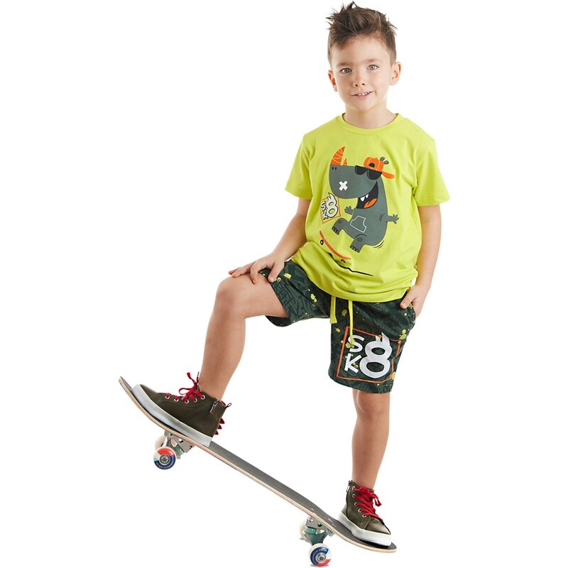 Denokids Skateboard Hypo Boys T-shirt Shorts Set